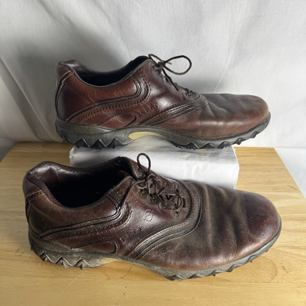 FootJoy Contour Series Men's Golf Shoes Brown Leather Size 11.5 W, US 54049